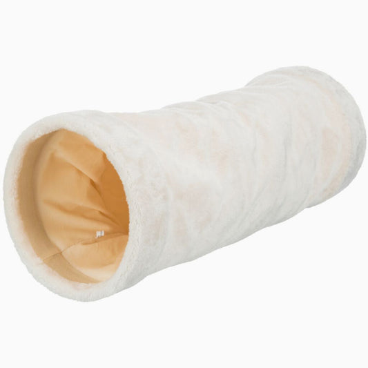 Trixie Playing tunnel, plush,  22 x 60 cm, beige