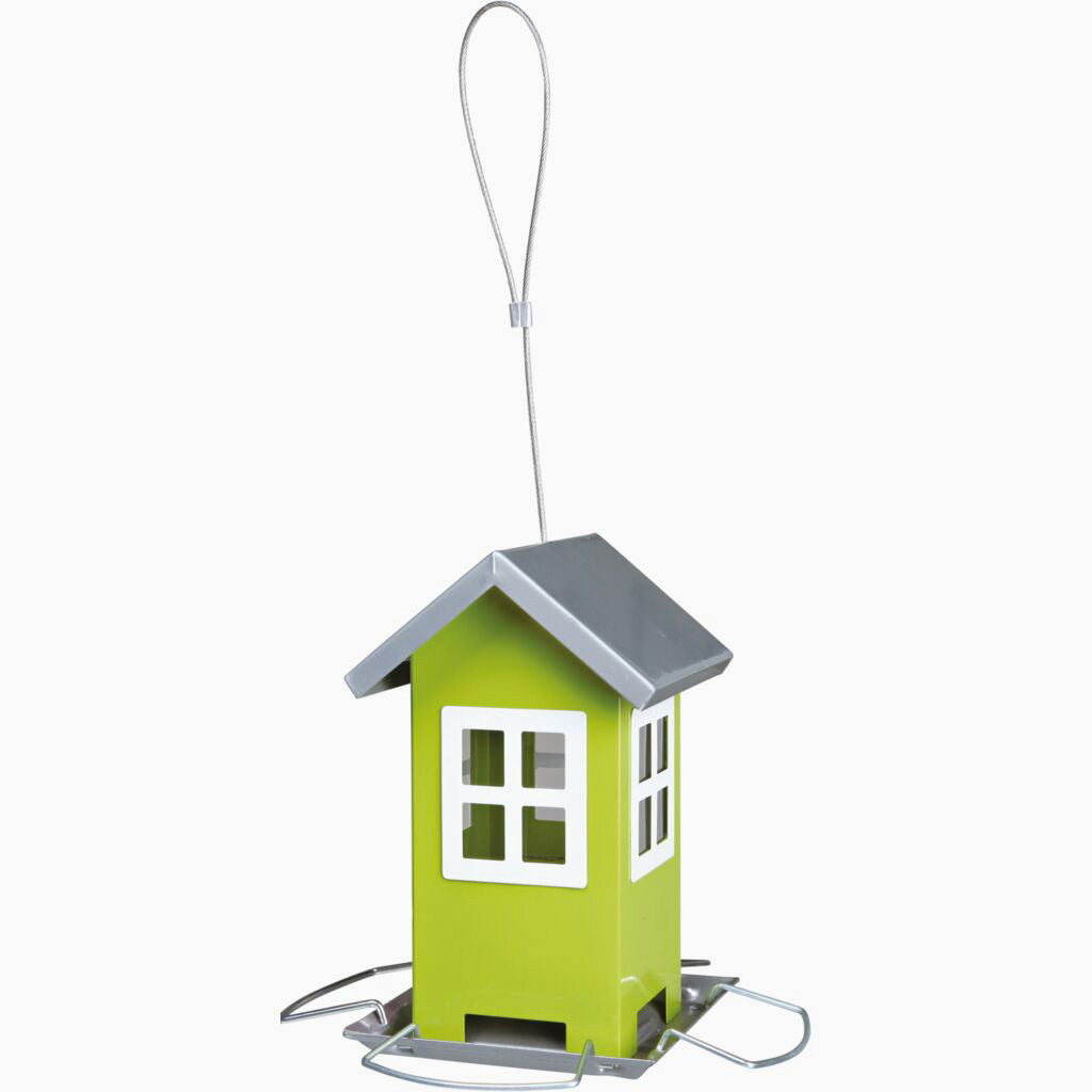 Trixie Bird feeder, 1,000 ml/19 x 20 x 19 cm, green/silver