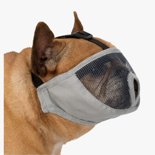 Trixie Muzzle for short-nosed breeds, polyester, XS-S: 15 cm, grey
