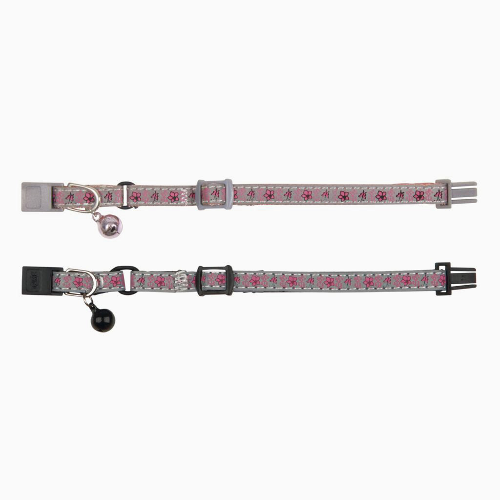 Trixie Junior kitten collar, reflective, flower motif,