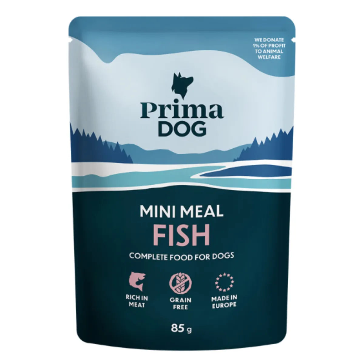PRIMA DOG GRN FREEMINI MEAL FISH 85G