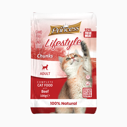 PRINCESS Lifestyle Pou Chunks 100G Beef