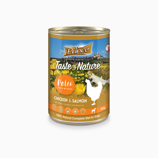 Prince Ton Paleo Chick Salm 400G Dk Orng