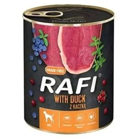 RAFI DOG FD PATE DUCK B.BER/CRAN 400G
