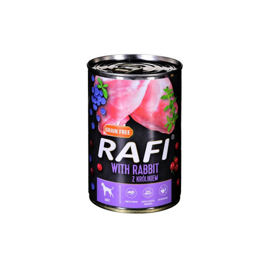 RAFI DOG FD PATE BF B.BER/CRAN 400G