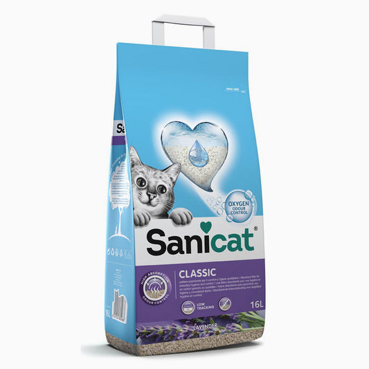 Sanicat Classic Lavender Cat Litt 1X16Lt