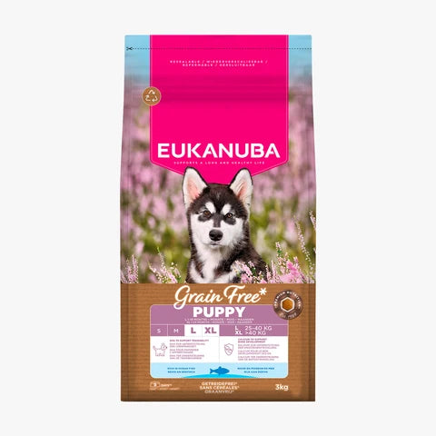 Eukanuba Dog Grain Free Puppy Large/ X Large Breed Ocean Fish 3kg