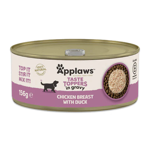 APPLAWS TASTE TOPPERS IN GRAVY CHICKEN BREAST WITH DUCK  156G