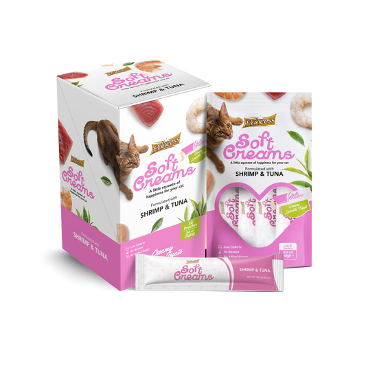 Princess Soft Creams Shrimp and Tuna x5 Sachets