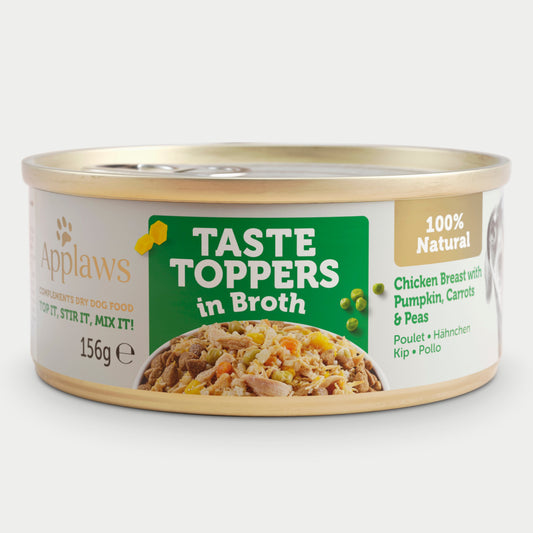 Applaws Dog Taste Toppers Tin Chicken & Veg with Rice 156g