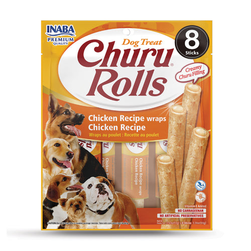 CHURU DOG ROLLS CHK WRAPS CHICKEN