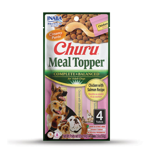 CHURU DOG MEAL TOPPER CHICKEN W SALMON