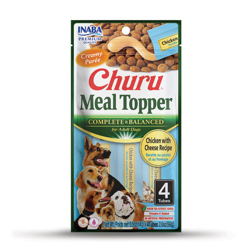CHURU DOG MEAL TOPPER CHICKEN W CHEESE