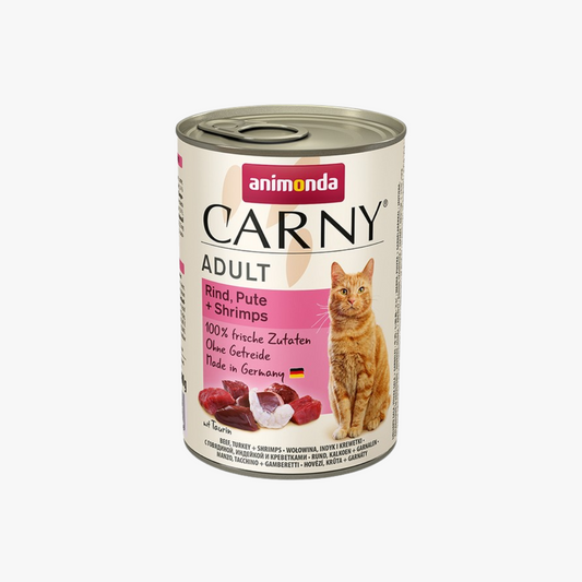 Carny Adult Cat Beef Tky Shrimp 400Grms