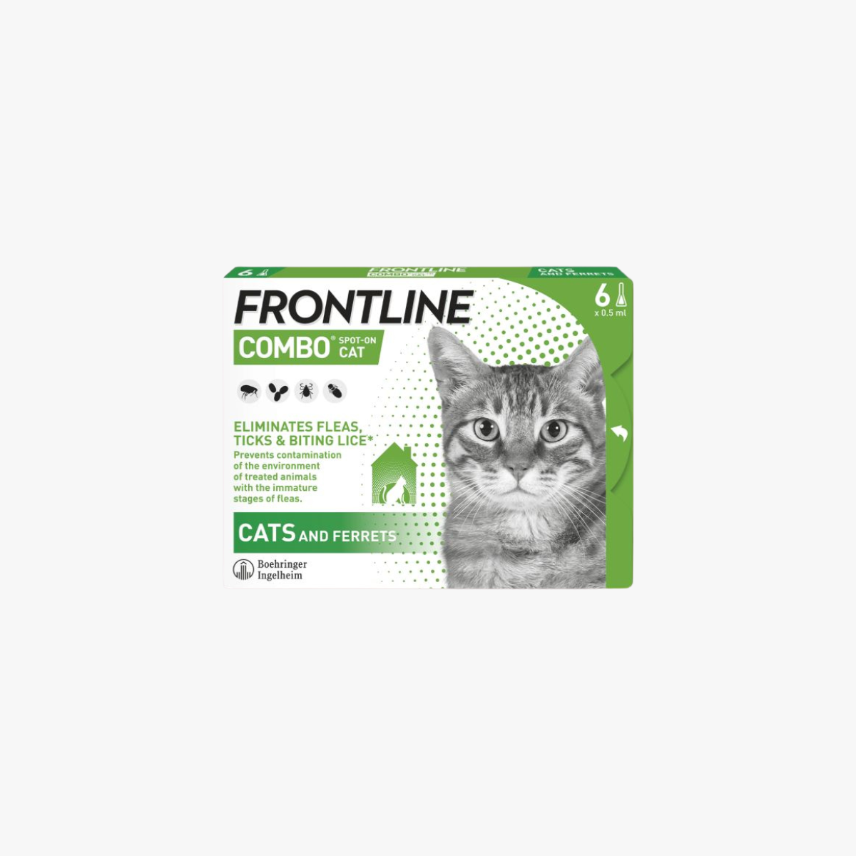 Frontline Combo Cat X6 Vials (Sell By 1)