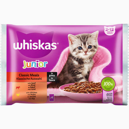 Whiskas Jun/ Pou Class Sel 4X85G