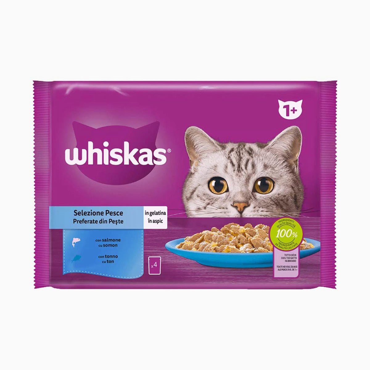Whiskas Adt Fish Sel (4X85G)