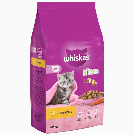 Whiskas Junior Dry Chicken - 6X1.9Kg