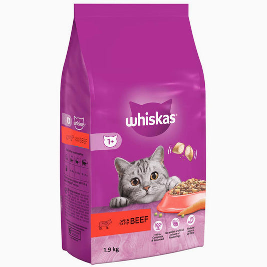 Whiskas Adult Dry Beef - 1.9Kg