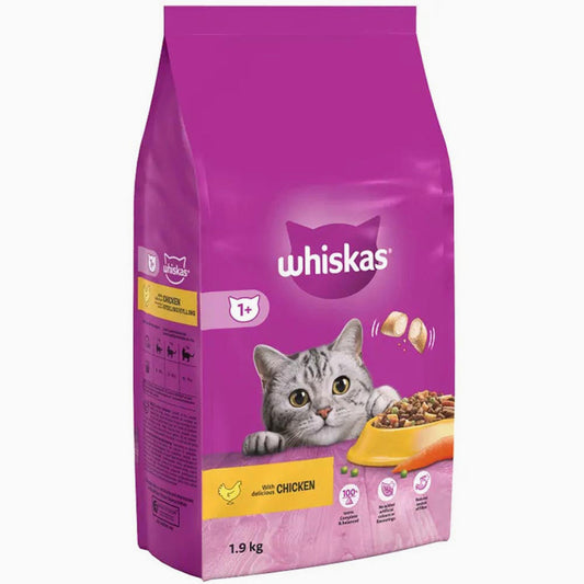 Whiskas Adult Dry Chicken - 6X1.9Kg