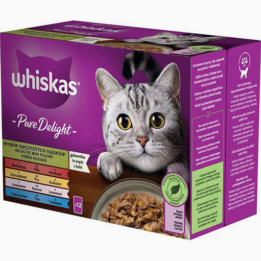 Whiskas Casser Delt Mix Sel Box 12X85G