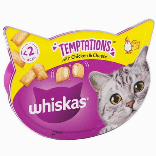 Whiskas Treat Tempt. Chk/Cheese 8X60G