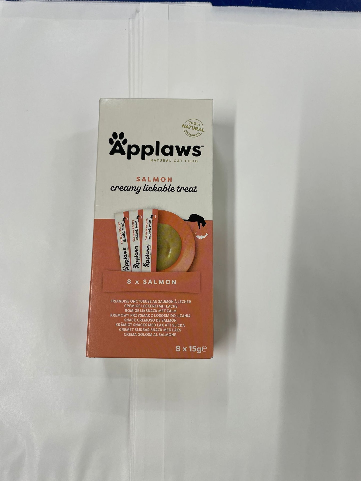 APPLAWS SALMON CREAMY LICKSBLE TREAT 8 X 15G