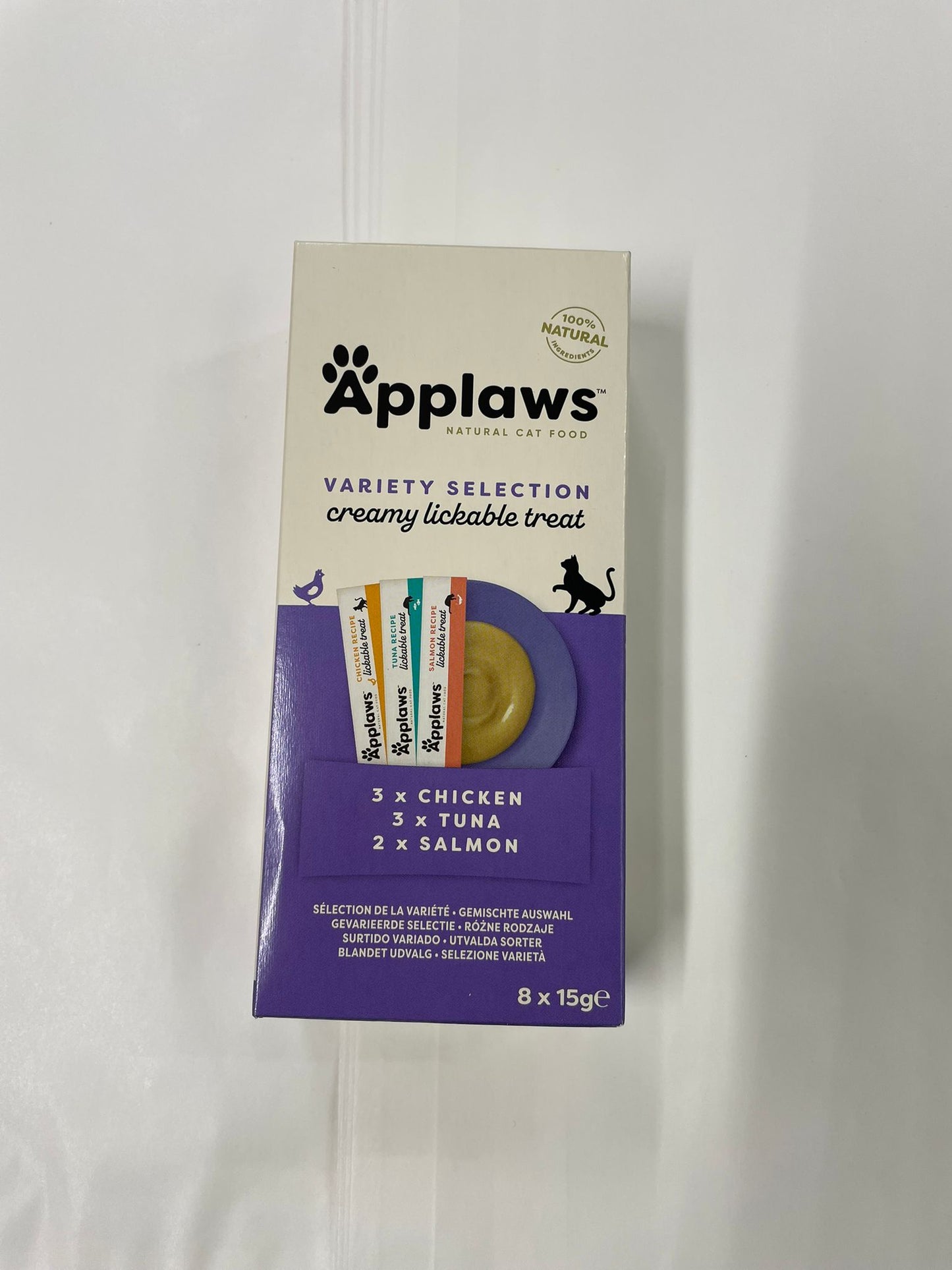 APPLAWS VARIETY SELECTION CREAMY LICKABLE TREAT 8  X 15G