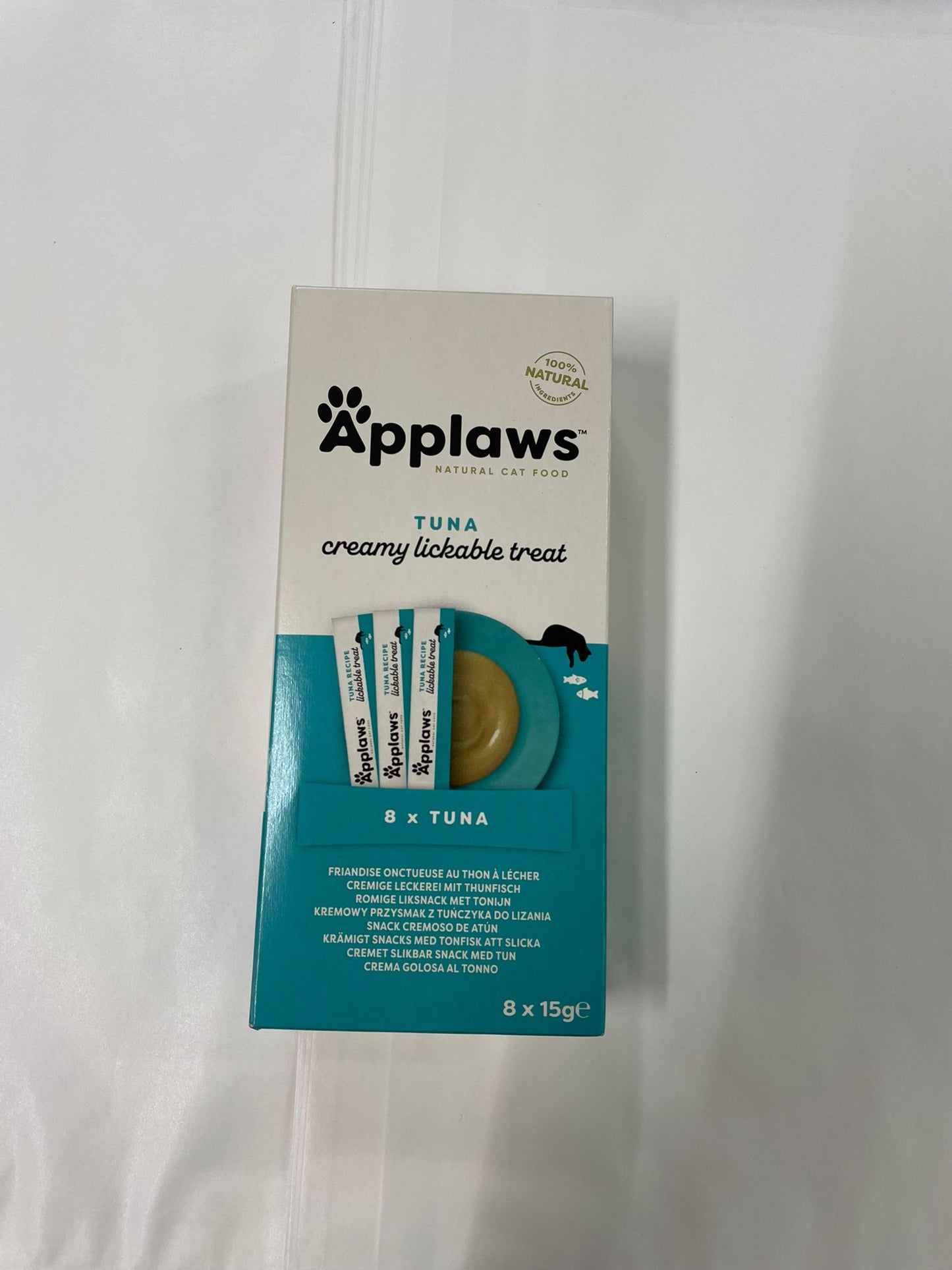 APPLAWS TUNA CREAMY LICKABLE TREAT 8 X 15G