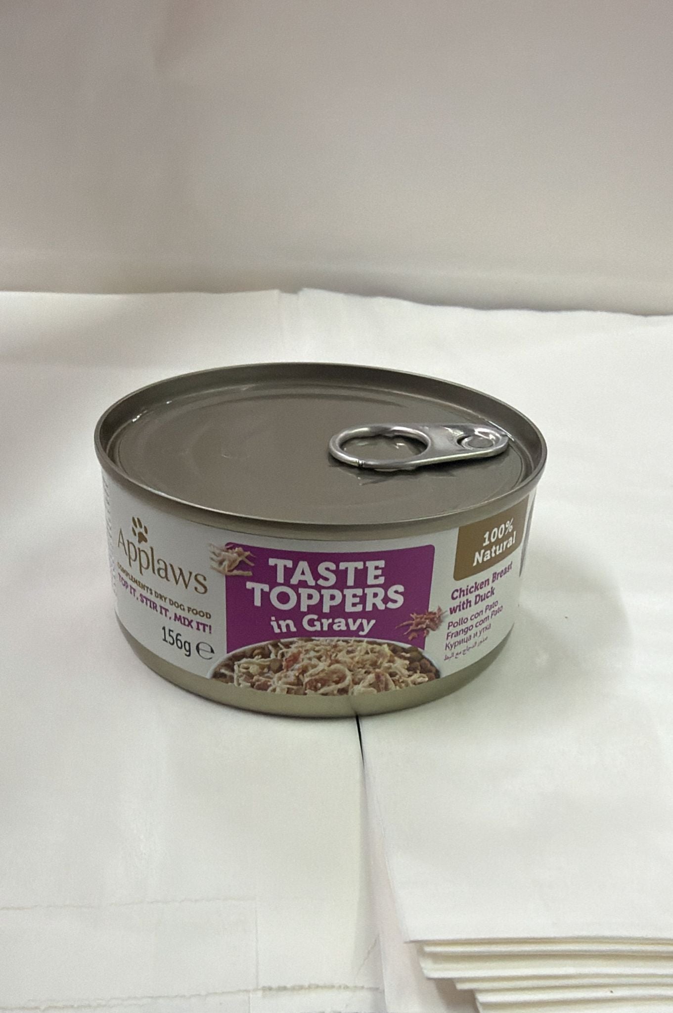 APPLAWS TASTE TOPPERS IN GRAVY CHICKEN BREAST WITH DUCK  156G