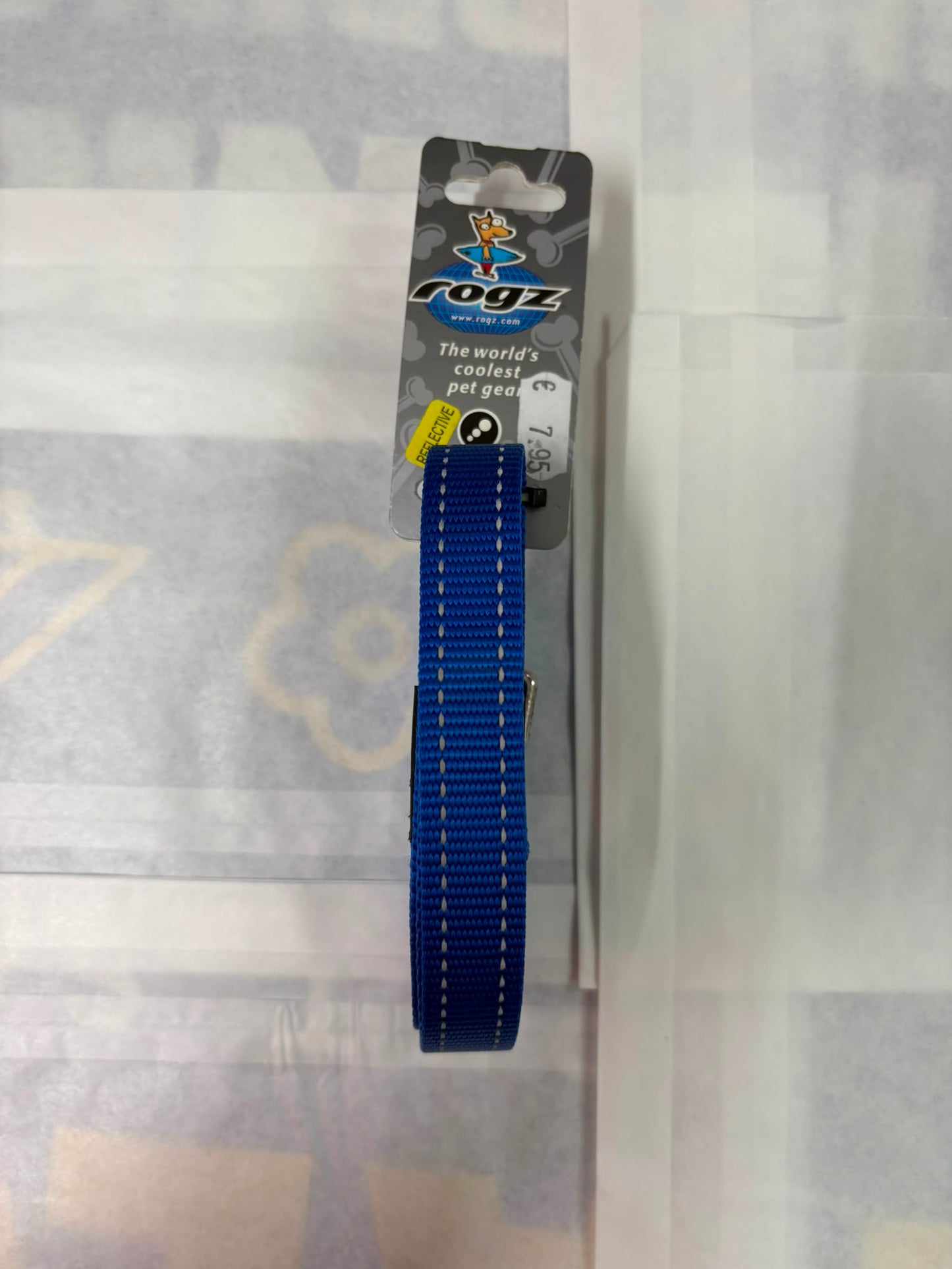 Rogz Dog Leash Blue Fanbelt for Large Dogs 1.4m