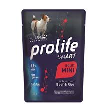 Prolife Smart Dog Adult Mini Pouch Beef With Rice 100G