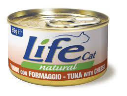 Lifecat Natural Tuna With Cheese 85G