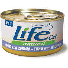 Lifecat Natural Tuna With Grouper 85G