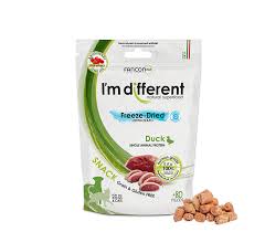 FANCON FOODS I'M DIFFERENT FREEZE-DRIED HYPOALLERGENIC SNACK FOR DOGS AND CATS- DUCK