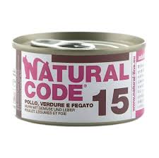 Natural Code 15 Chicken, Vegetables and Liver 85g