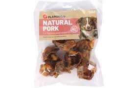 FLAMINGO NATURAL PORK EAR AURICLES TREATS - 200G