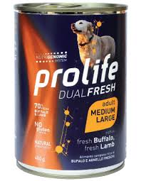 Prolife DualFresh Adult Medium Large Dog Buffalo With Lamb 400G