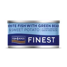 Fish4Dogs Finest White Fish with Green Bean and Potato 85g