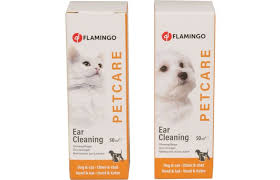 FLAMINGO PETCARE EAR CLEANING DROPS FOR CATS AND DOGS - 50ML