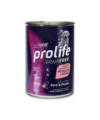 Prolife GrainFree Puppy Sensitive Medium Large Dog Pork With Potato 400G
