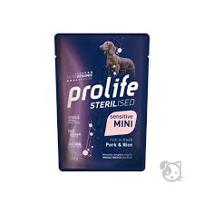 Prolife Dog Sterilised Sensitive Mini Pork With Rice 100G