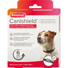 BEAPHAR CANISHIELD FLEA,TICK, SANDFLY PREVENTION DOG COLLAR FOR SML-MDM DOGS 48CM