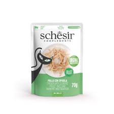 SCHESIR POUCH CHICKEN WITH SEABASS IN JELLY 70G
