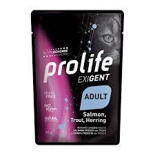 Prolife Exigent Adult Cat Pouch Salmon With Trout And Herring 85G