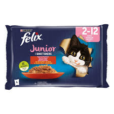 Purina Felix Junior Le Ghiottonerie savoury selection x4 packets