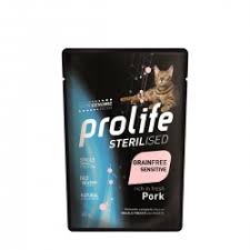 Prolife Sterilised Adult Cat Grain free Sensitive Pouch Pork 85G