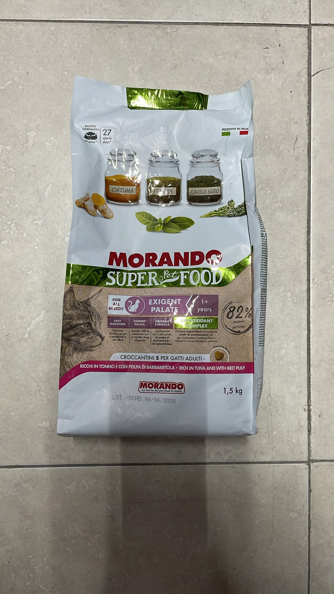 Morando Super Food Exigent Palate Tuna w Beet Pulp Dry Food 1.5kg