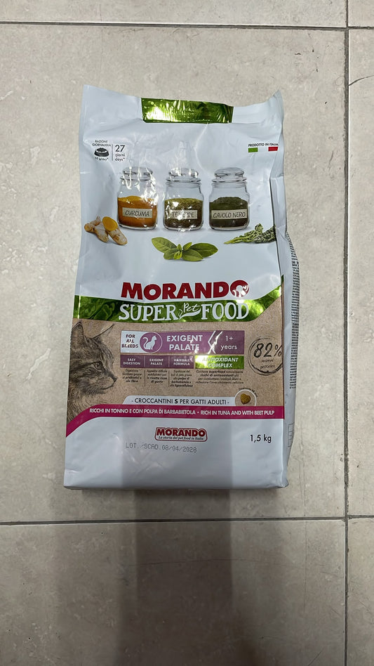 Morando Super Food Exigent Palate Tuna w Beet Pulp Dry Food 1.5kg