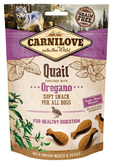 Carnilove Dog Soft Snack Quail And Oregano 200G